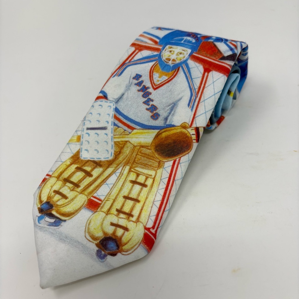 New York Rangers Hockey Original Ralph Marlin Tie Necktie Made In USA